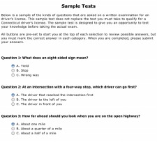 DMV Test Practice Driving Questions